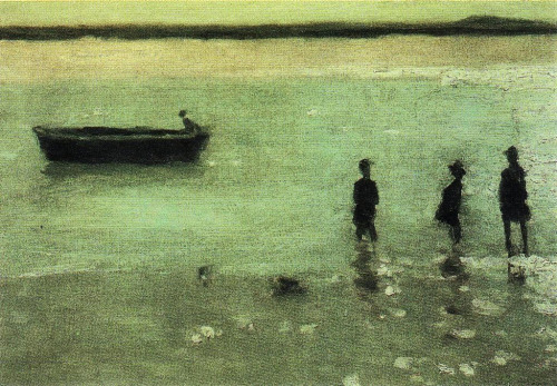 Philip Wilson Steer (British, 1860-1942, b. Birkenhead, UK) - Beach at Etaples, 1887  Paintings: Oil