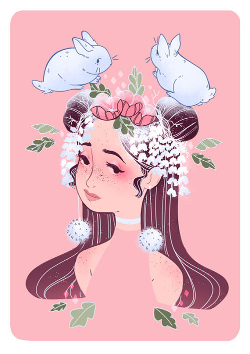 starseedastrology: glittertomb: Fairy, Bunny, Deer, Moth by LanaJayArt reminds me of: Virgo, Cancer,