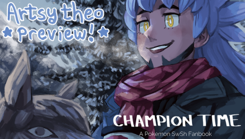  A preview of my piece for Champion Time, a Leon zine! Preorders are open until March 31st! 