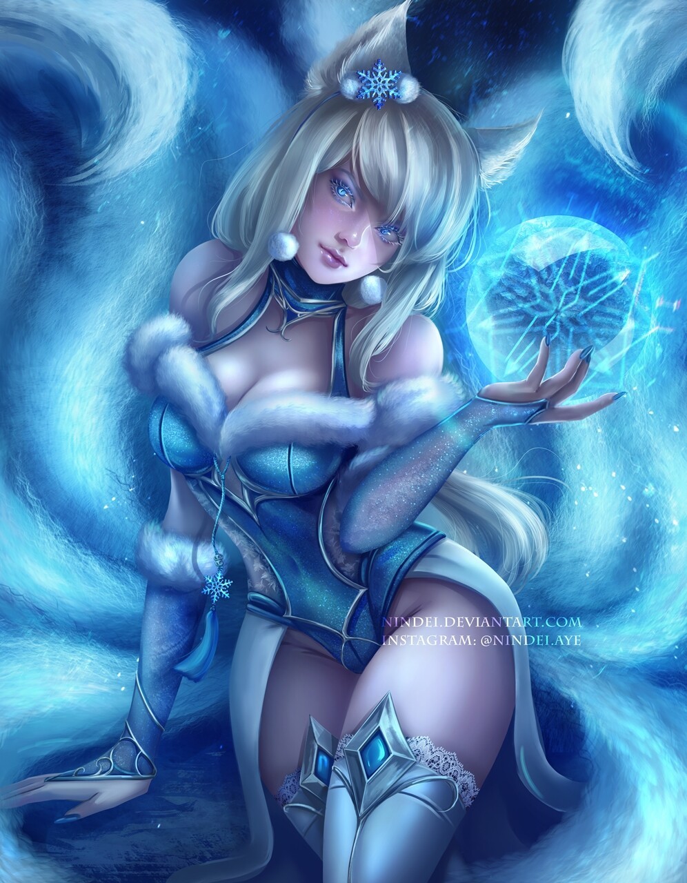 wipe Current slope ח פ י — Snow Queen Ahri by Patrycja Kotlik