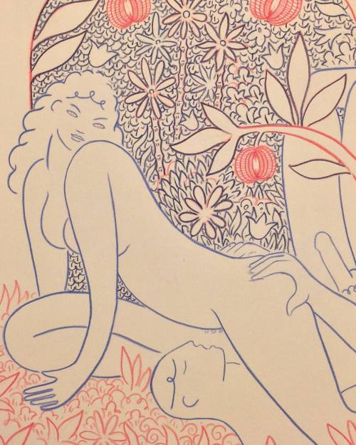 alphachanneling:  Another fruit drawing~ Seduced by her vitality