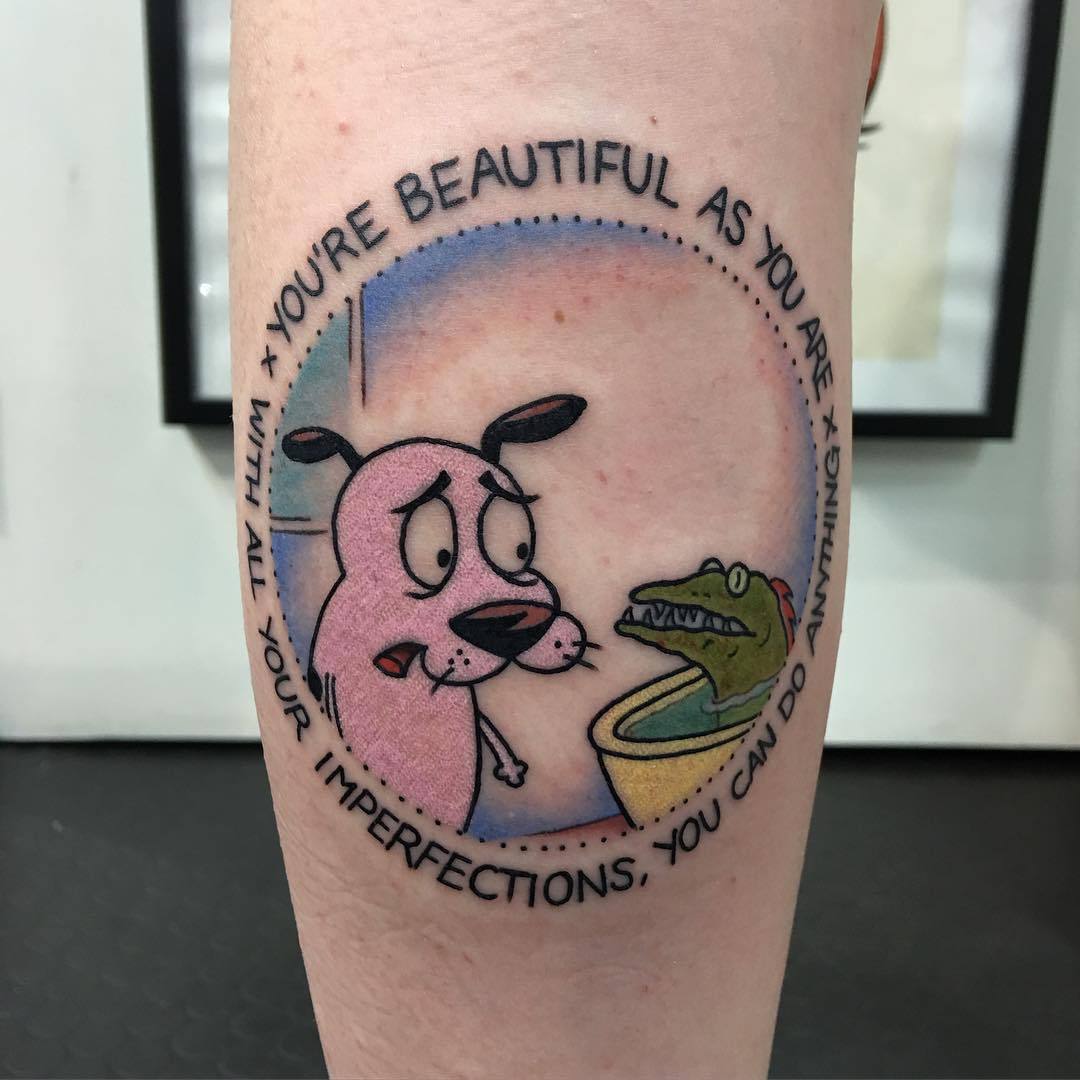 Courage The Cowardly Dog Tattoo by HoLeeSchittsSHIT on DeviantArt