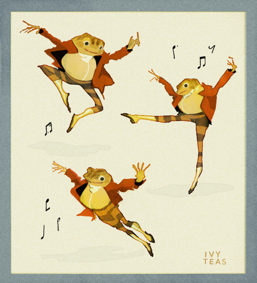 ivytea:thinking about the frog from the beatrix potter ballet always. hope he’s having a good 