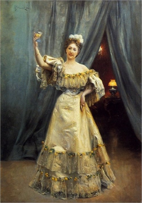 A Toast, 1896 by Julius LeBlanc Stewart (American, 1855–1919)