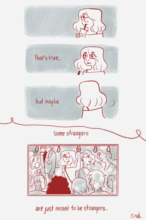 reimenaashelyee: Missed Connections - a comic about losing the relationships that could have been. T
