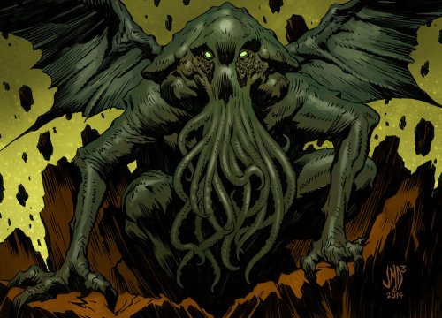 writersblockbuster:“OLDONE cthulu””MONSTER darkyoung&ldquo; || &rdquo;MONS