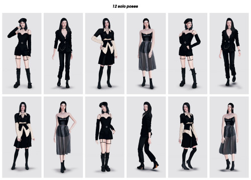 [Collaboration With SEOULSOUL] Choi Sora Collection12 solo poses & 3 group posesDownload1st Coll