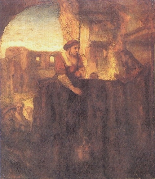 Christ and the Samaritan at the Well, 1659, Rembrandt Van RijnSize: 41x48 cmMedium: oil, board