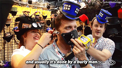 gohumanbeings-:  Rich and Rob vs. Comic-Con 2013: Steampunk Tardis (x) 