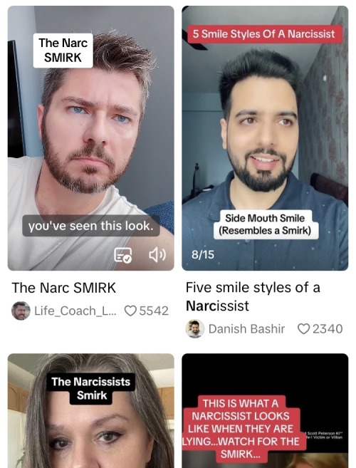 Update In The Empath Vs Narcissist Lore, TIL There's A Narcissist Smirk