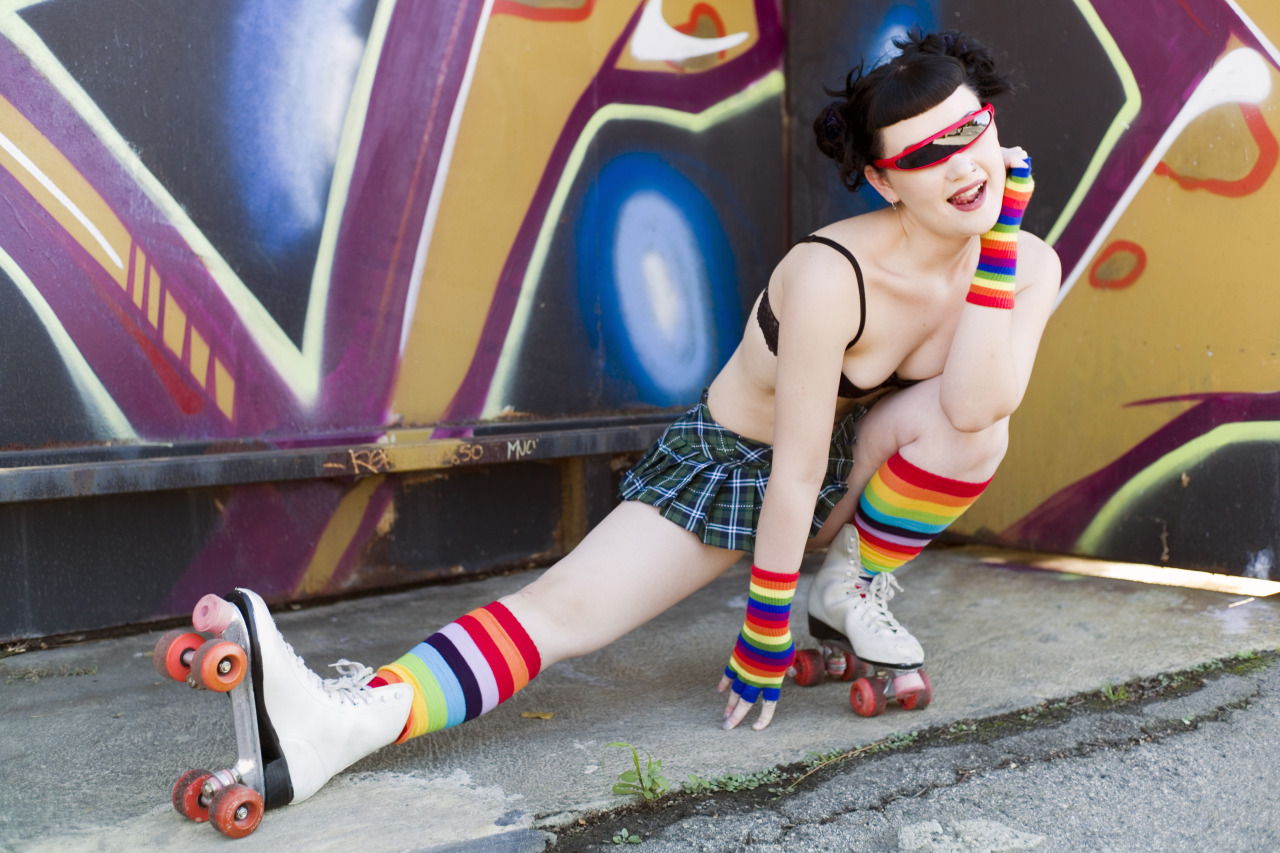 photosbycoop:  LADY KRONDOR “rollerskates” - photo print13&quot; x 19&quot;