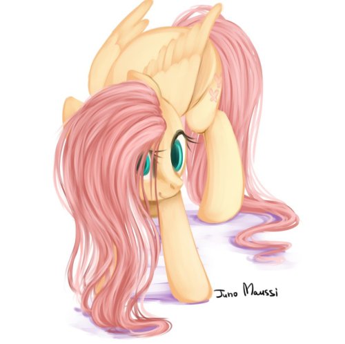 projectrobert:  twilightsprinkle:  Fluttershy and smile by JunoMaussi  ^w^  <3