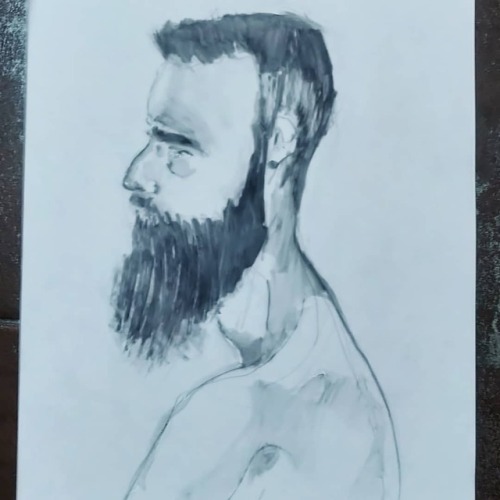 #beardstyle #beard #lifedrawing #lifedrawingmodel #eastlondon #eastlondonartist #elld (at Bow Arts) 