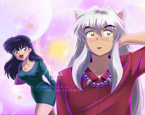 nartistadigital:Firsts  @inukag-week day 5. A date in Kagome’s time 