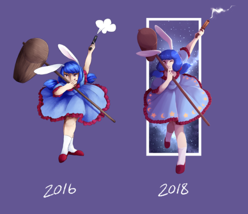 did a redraw of a seiran from 2yrs ago and well here we are Twitter | Commission Info | Ko-Fi