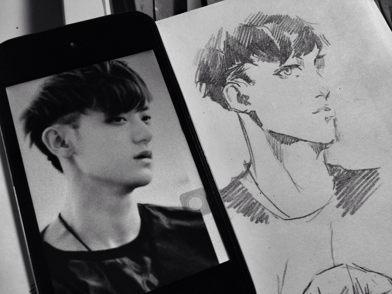 preciousjongdae:  Rare Tao anime sketches
