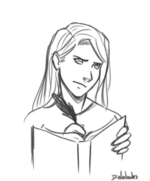 dinoistrash: just Jaina writin in her notebook in the new chapter of In Good Company