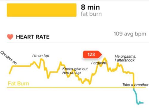 A Reddit user posted a graph of her heart rate during sex and was accused of faking her orgasmThe wo