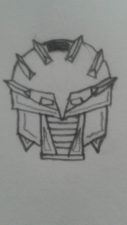 My First Draft For A Natural Kanohi Suletu As Opposed To My Second Draft.