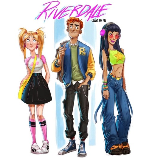 Riverdale class of 97. Veronica is a raver from Germany. God I loved those baggy trousers.__________