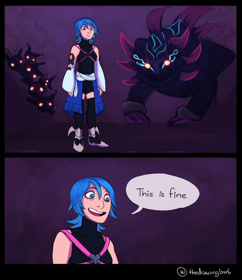 thedrawingbirb:  Please Let Aqua Off This Ride 2017 Also known as ‘this was funny in my head but probably came out sadder than I thought it would…’Part 2: