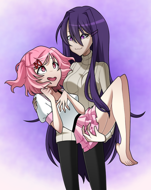 ✧･ﾟ: *✧ At least Yuri caught Natsuki, unlike MC&hellip; ✧ *:･ﾟ✧♡ Characters ♡ : Yuri ♥ Na