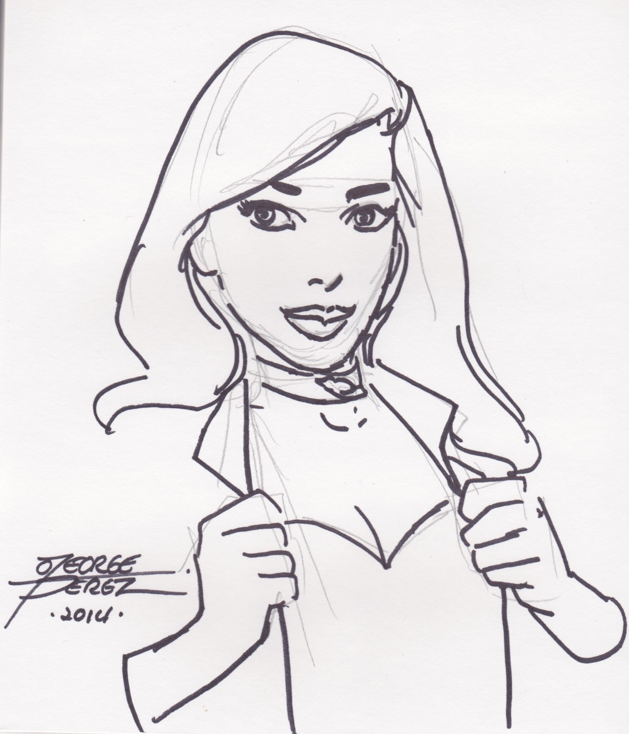 ceebee-eebee:
“ I GOT A SKETCH FROM GEORGE PEREZ! \o/
”