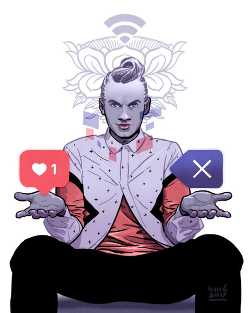 geekynerfherder:  ‘American Gods’ by David M Buisán.Available as prints from his Society6 webstore.