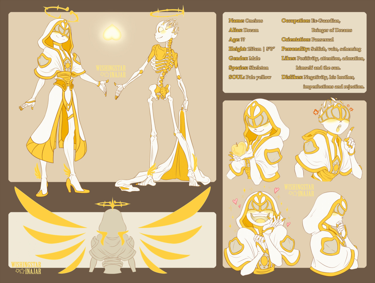 WishingStarInAJar ✨🫙 on X: A simple reference sheet for my AU version of Nightmare  Sans. Please meet Ephialtes, the smokey ex-Guardian of the Sacred Tree, now  the Bringer of Nightmares. Profile:  #