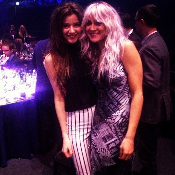 1directionerrrr4life:  Eleanor and Lou at the Brits right now!  