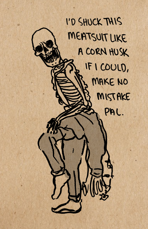 musterni-illustrates:from “shitshow” - a mini doodle zine drawing from shitposts on my blog.