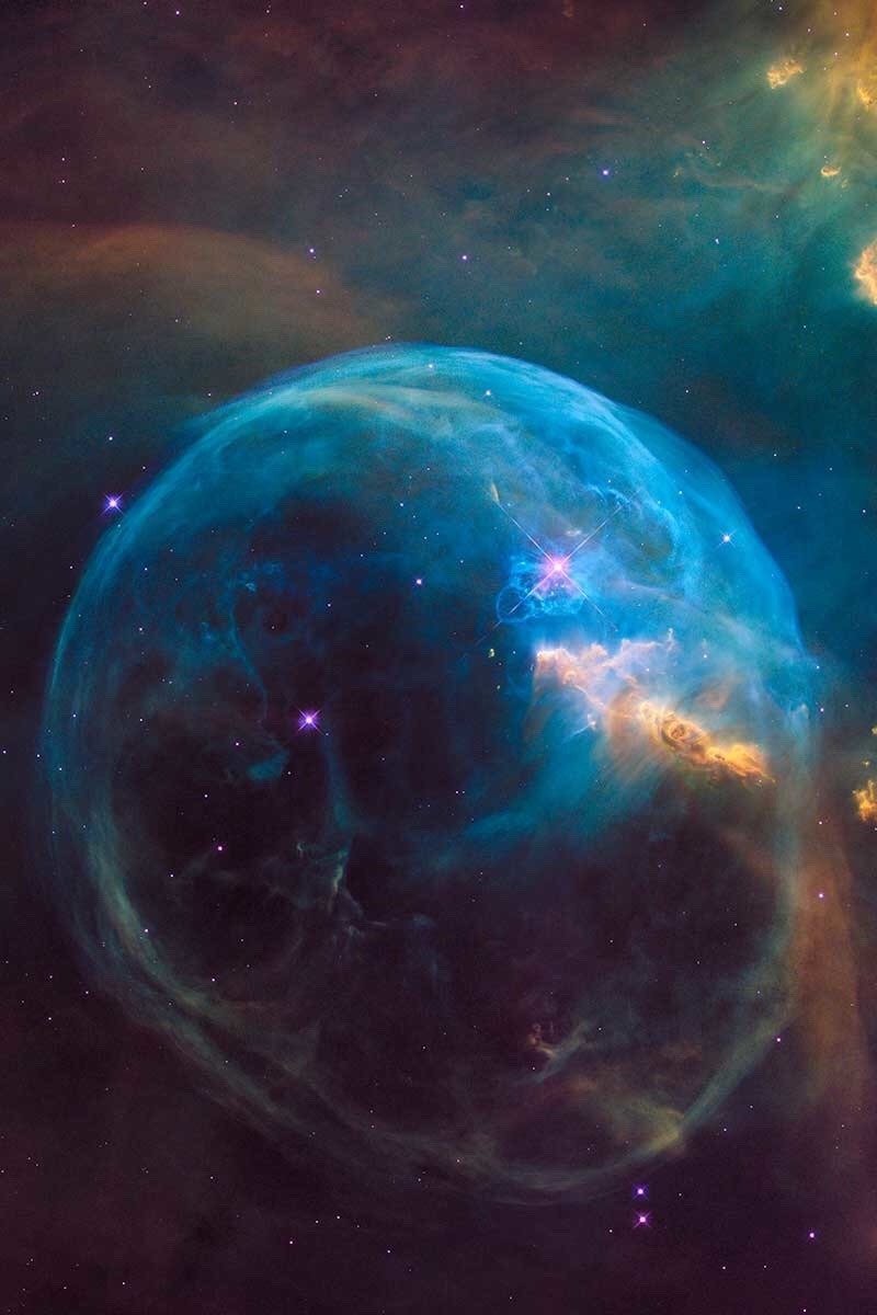 ohstarstuff:  Hubble’s Bubble To celebrate 26 years in space, Hubble has captured