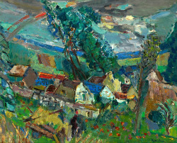 bofransson:  KIKOINE, MICHEL (1892–1968) Rainbow in Céret 