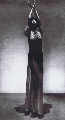 drakontomalloi:Man Ray - Peggy Guggenheim (gown by Paul Poiret). 1924