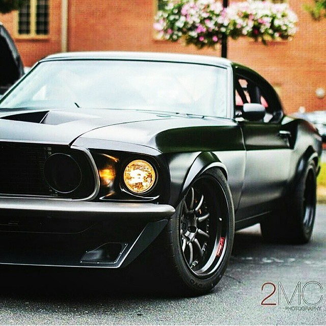 detroitisonfire:  #mustang #ford #clean #black
