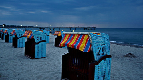 marcel-and-his-world:Beach chairs in Rerik. Strandkörbe in Rerik.