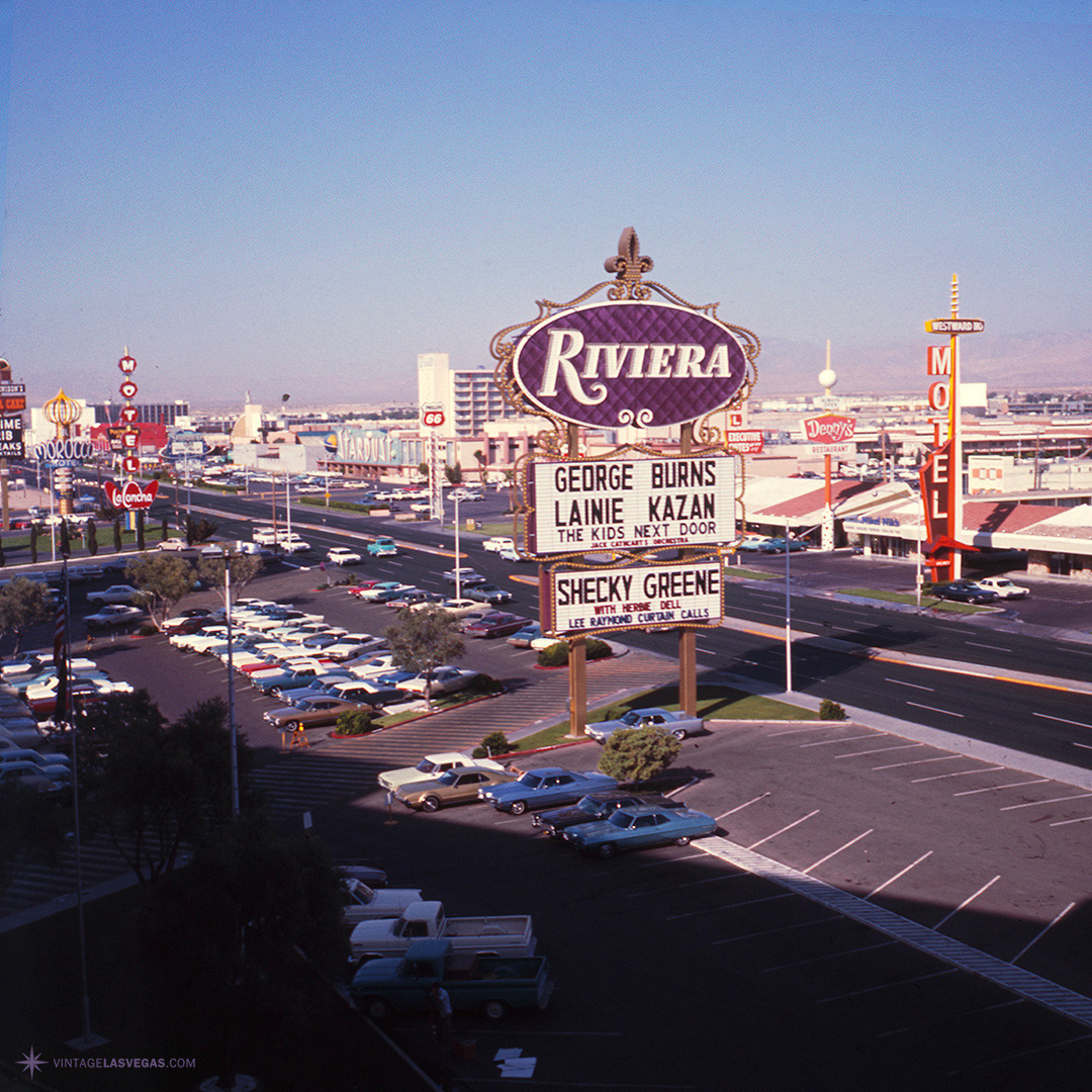 Vintage Las Vegas — View from the Riviera, June 1967. Riviera's