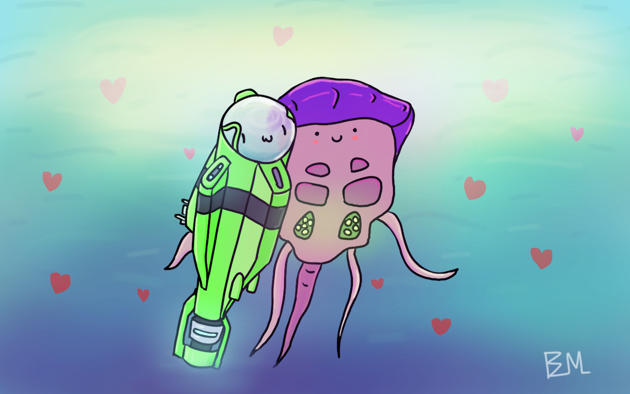 purplemountainmeow:  Big Box Barry and his love. In memory of Mark’s sanity. Not