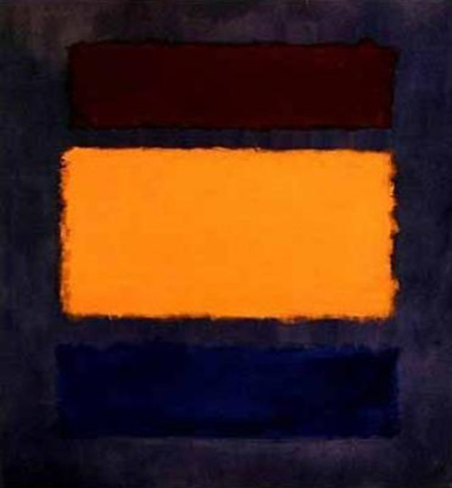 Mark Rothko, Untitled (Brown, orange, blue on maroon), 1963 Oil on canvas, 81 x 76 in. (205.7 x 193 