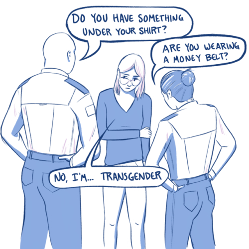 As a trans person, airport security is always weird, but I had an especially tough time today Edit: 