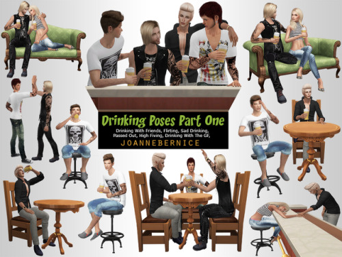 joannebernice: DRINKING POSES PACK ONE - The Happy Drunks REQUEST Okay so the poses here were litera