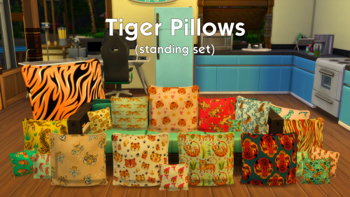 ckts4cc:Title:Tiger Pillows (Standing Set) Description:Celebrate this Year Of The Tiger with some ro