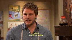 I literallyshit my pants when I watched this episode   love Donna and Andy