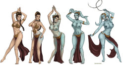 venusrbecky:  Leia Twi'lek sequence in blue