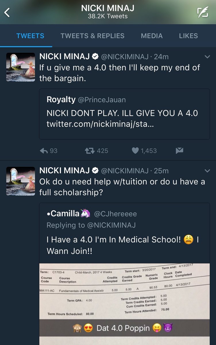 boyplease:  lagonegirl:     Nicki Minaj is offering to pay tuition for dozens of