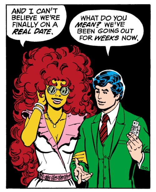 Starfire’s dress for her date with Dick Grayson (The New Teen Titans #26)