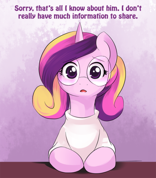 highschool-cadance:  i guess somepony did…  I’m loving this blog. So cute >w<