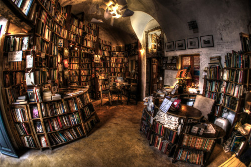 Atlantis Books, Santorini, Greece.