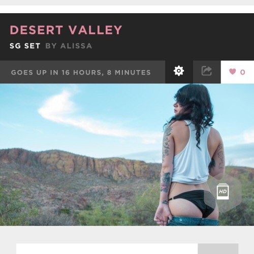 kirbeesuicide: 16 HOURSSSSS & my set “desert valley” shot by @alissa_brunelli will be up in memb