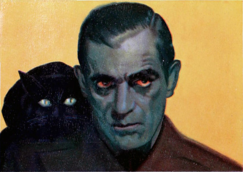 allcatsconstitutethesamefamily: Boris Karloff, Dr. Nikola.  From The Film Daily, 1935.